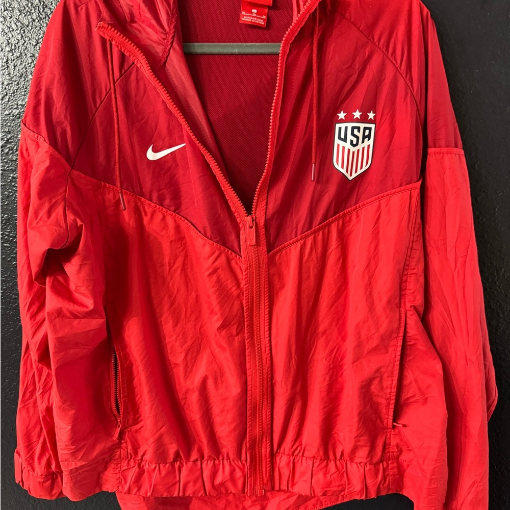 Nike Red USA Soccer Windbreaker Jacket